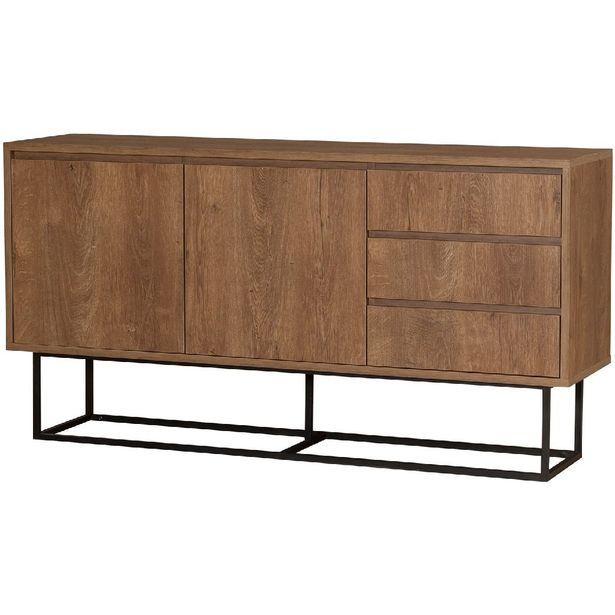 Senkki Linento Furniture Ruba pähkinä/musta