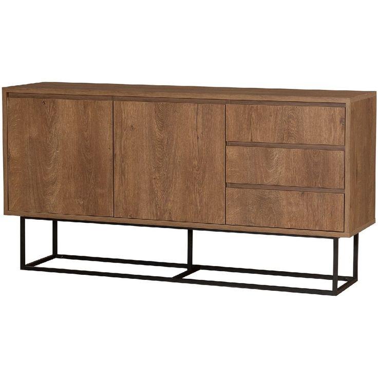 Senkki Linento Furniture Ruba pähkinä/musta