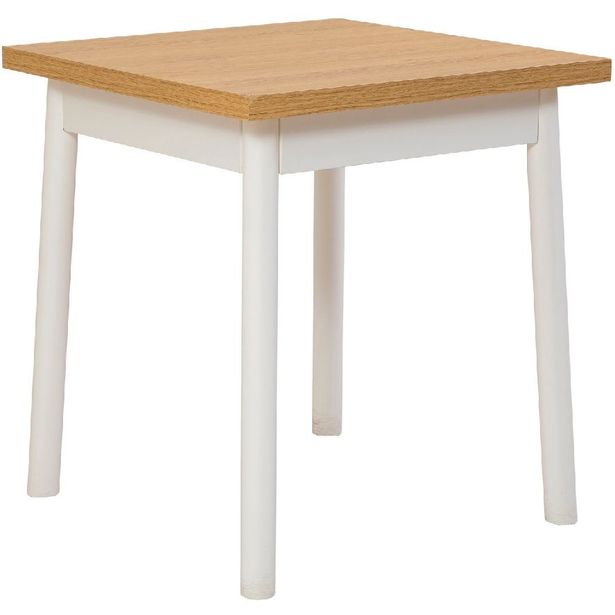 Pöytä Linento Furniture Oliver Kare Karina valkoinen/tammi