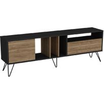 TV-taso Linento Furniture Mistico (180) pähkinä/musta