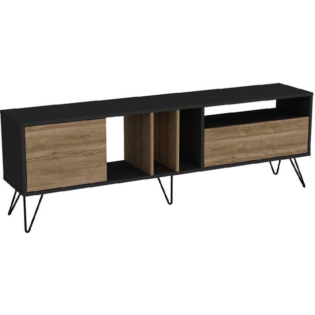 TV-taso Linento Furniture Mistico (180) pähkinä/musta
