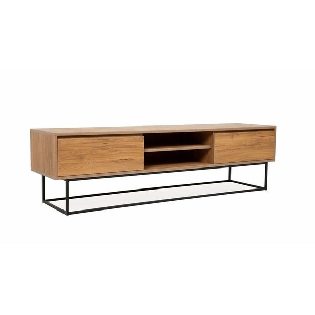 TV-taso Linento Furniture Laxus 180 pähkinä/musta