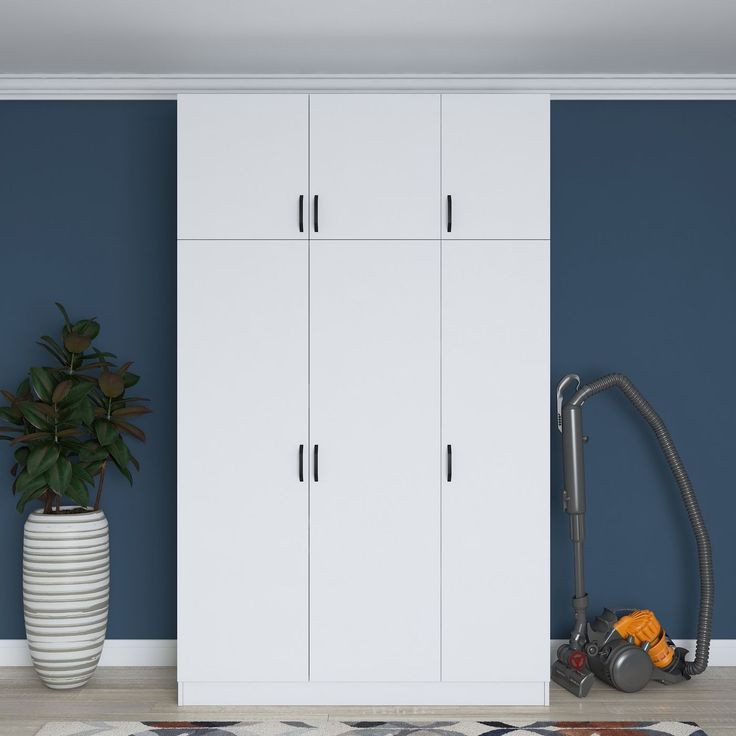 Vaatekaappi Linento Furniture BA104-1989, 145x239cm, valkoinen