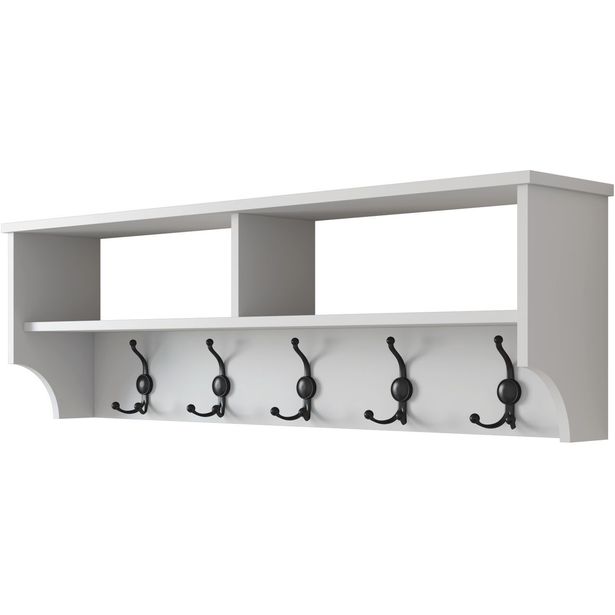 Seinänaulakko Linento Furniture P2-439, leveys 120cm, valkoinen