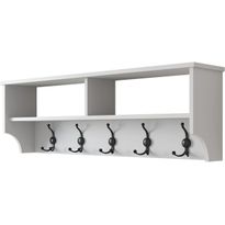 Seinänaulakko Linento Furniture P2-439, leveys 120cm, valkoinen, Verkkokaupan poistotuote