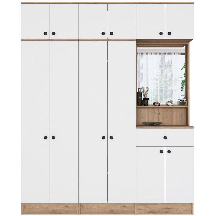 Kaapisto Linento Furniture EA142 - 3451 saksanpähkinä/valkoinen