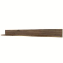 Seinähylly Linento Furniture E5-226, leveys 135.8cm, tummanruskea