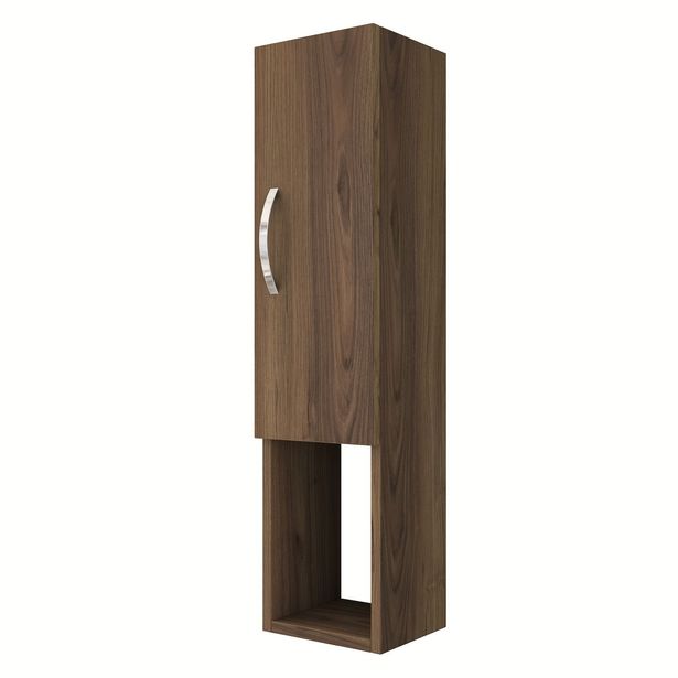 Seinäkaappi Linento Furniture E2-223, 22.1x90cm, tummanruskea