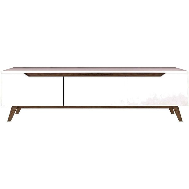 TV-taso Linento Furniture D1 794 valkoinen/pähkinä