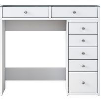 Meikkipöytä Linento Furniture BJ107-2625, valkoinen
