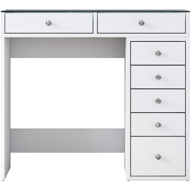 Meikkipöytä Linento Furniture BJ107-2625, valkoinen