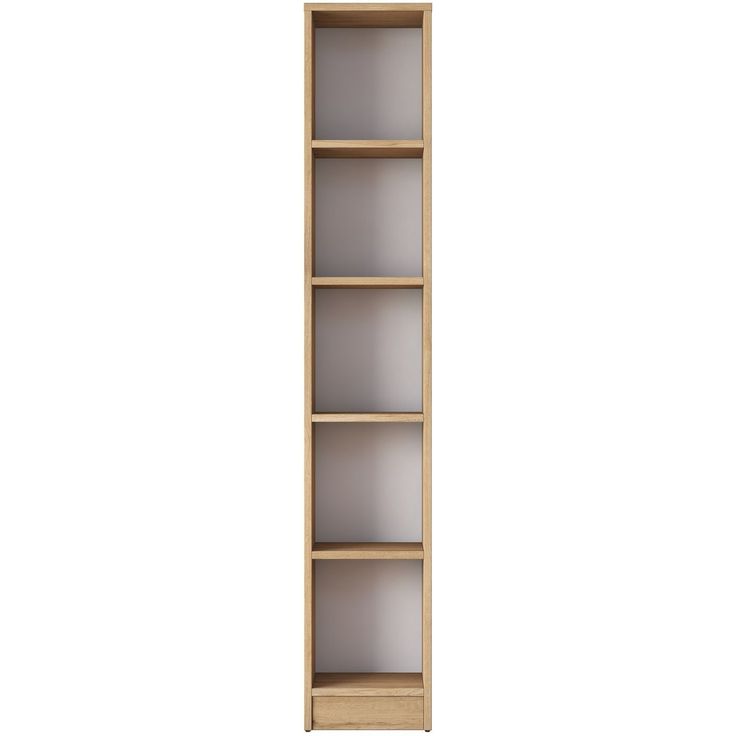 Kirjahylly Linento Furniture HC114-2661, korkeus 170cm, leveys 30cm, ruskea