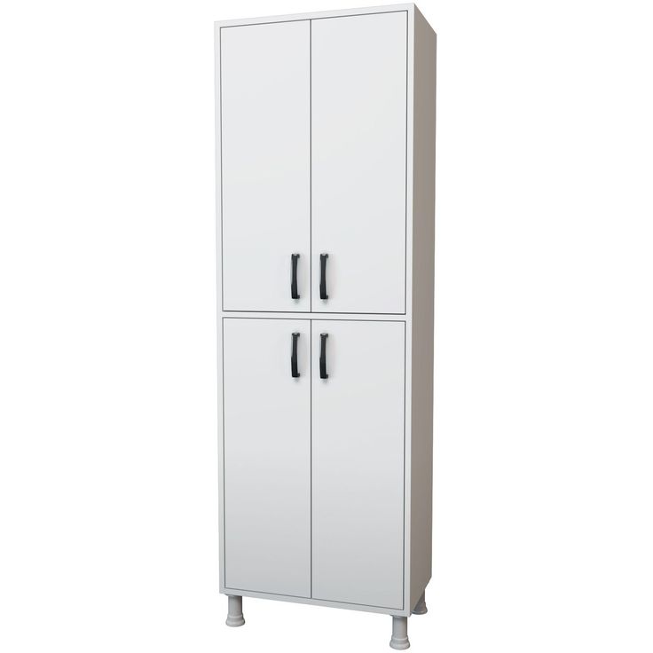 Kaappi Linento Furniture M4-1103, korkeus 191cm, leveys 62.6cm, valkoinen