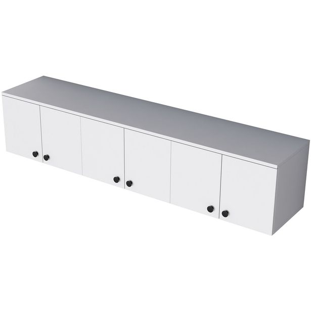 Seinäkaappi Linento Furniture EA103, leveys 179.6cm, valkoinen