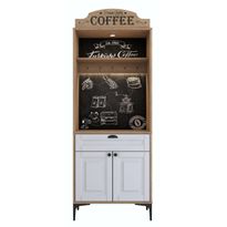 Aamiaiskaappi Linento Furniture JE156 - 3119 saksanpähkinä/valkoinen