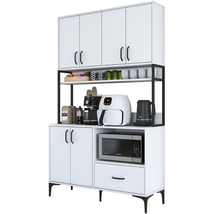 Aamiaiskaappi Linento Furniture JE171 - 3285 valkoinen