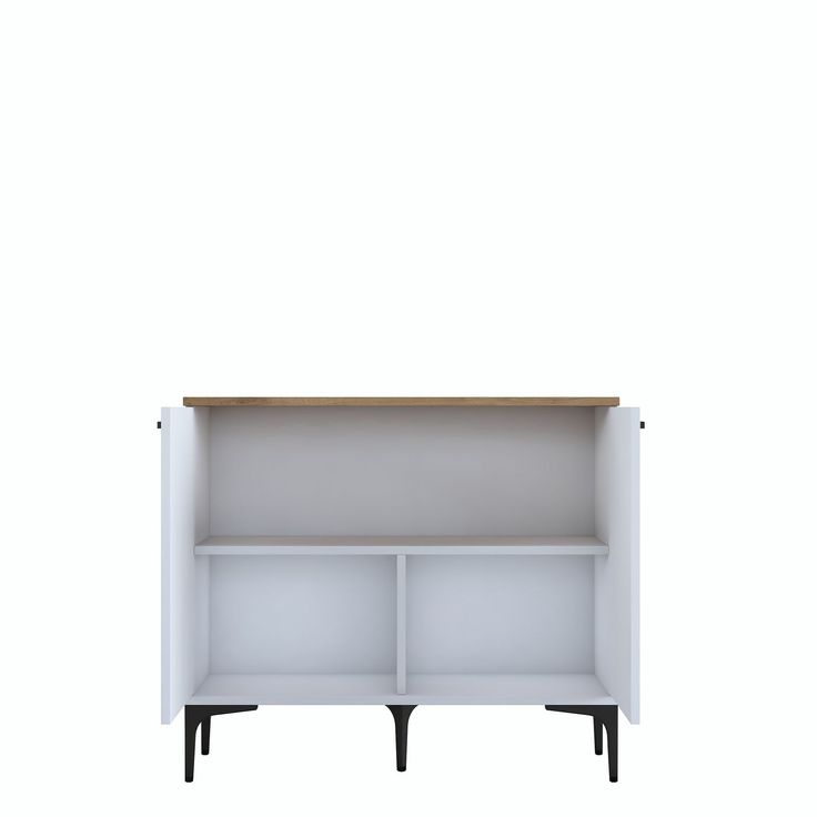 Kaappi Linento Furniture JE190-3793, 90.2x78.6cm, ruskea/valkoinen