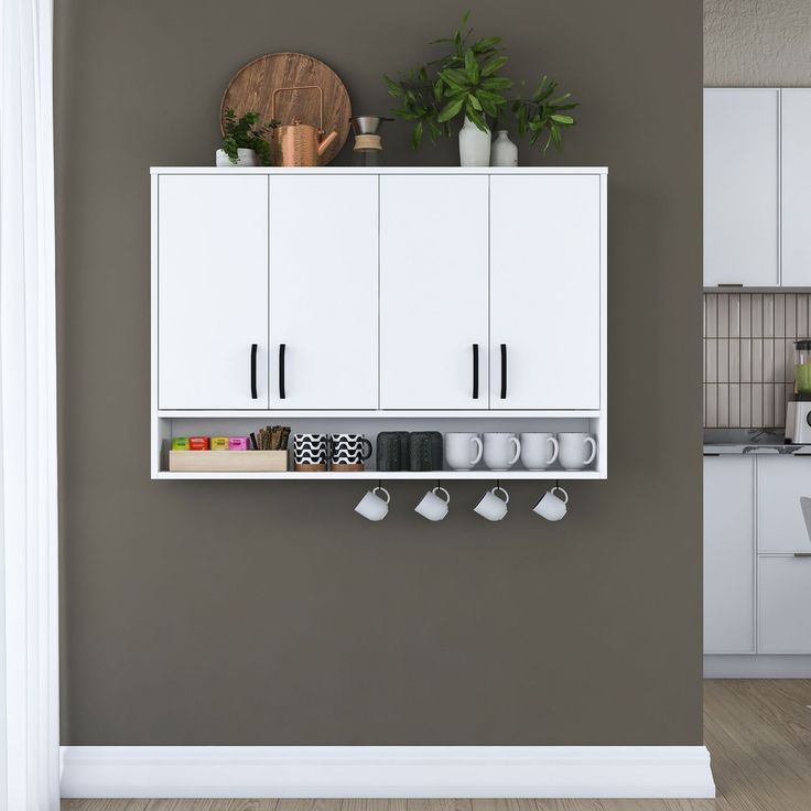 Seinäkaappi Linento Furniture JE199-3812, 120x61.8cm, valkoinen