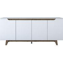 Senkki Linento Furniture GD102 1874 valkoinen/pähkinä
