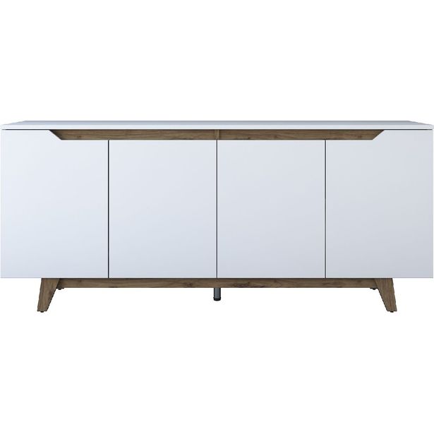 Senkki Linento Furniture GD102 1874 valkoinen/pähkinä