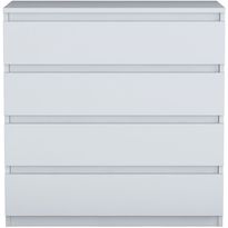Lipasto Linento Furniture BE102-2431, leveys 80cm, valkoinen