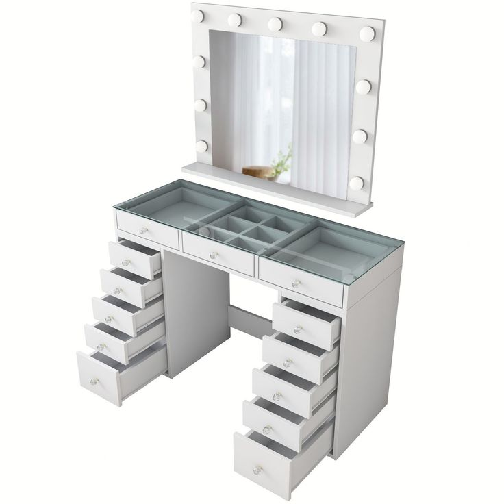 Meikkipöytä Linento Furniture BJ118 - 2789 valkoinen