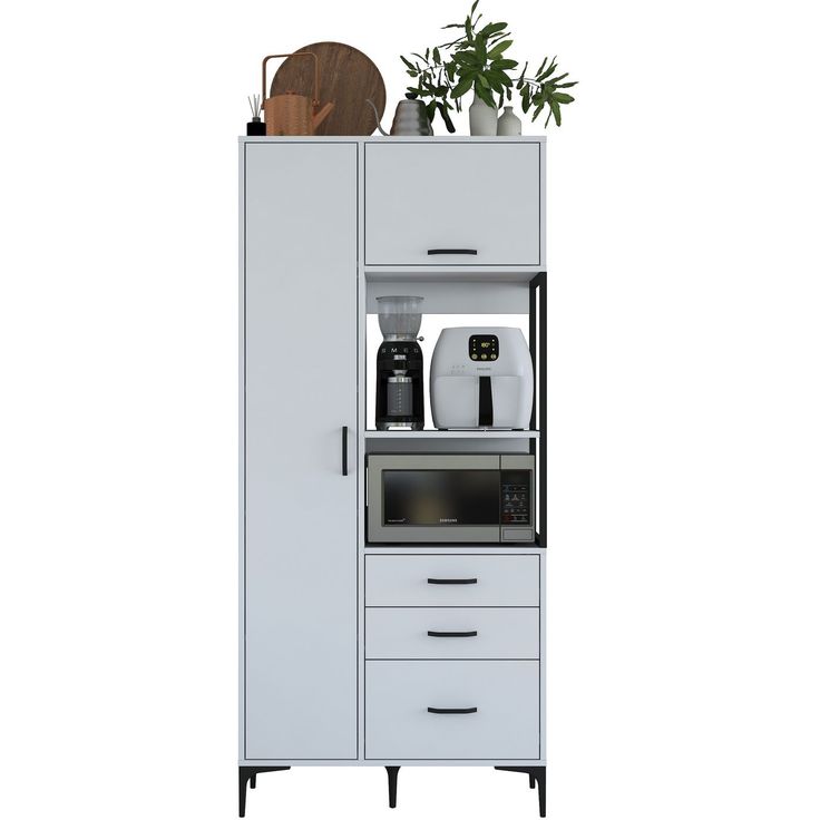 Kaappi Linento Furniture JE112 - 2958 valkoinen