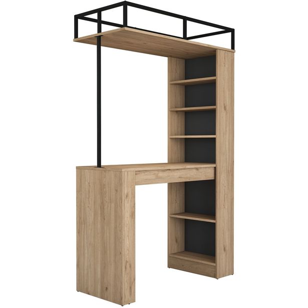 Baaripöytä Linento Furniture JA117 - 3173 saksanpähkinä/musta