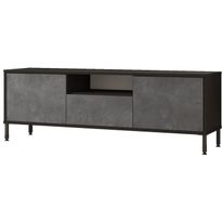 TV-taso Linento Furniture LV2, kivikuosi, hopeanharmaa