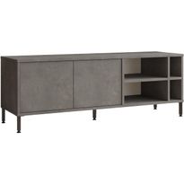 TV-taso Linento Furniture LV8, hopeanharmaa