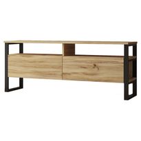 TV-taso Linento Furniture LV11, puukuosi, ruskea