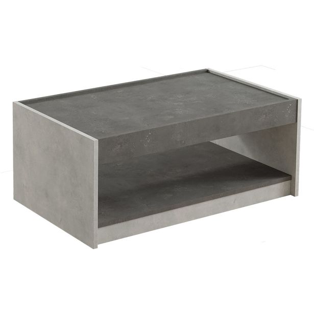 Sohvapöytä Linento Furniture LV16, kivikuosi, hopeanharmaa