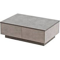 Sohvapöytä Linento Furniture LV17, kivikuosi, hopea/harmaa