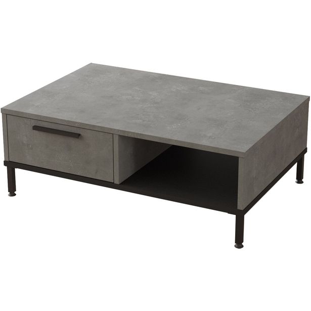 Sohvapöytä Linento Furniture LV18, kivikuosi, hopeanharmaa