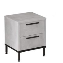 Yöpöytä Linento Furniture LV24, kivikuosi, hopeanharmaa