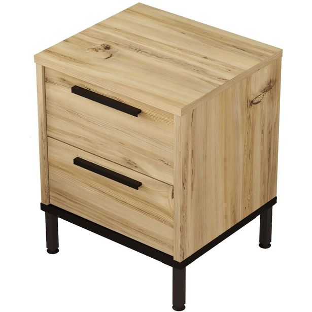 Yöpöytä Linento Furniture LV24, puukuosi, ruskea