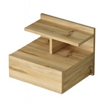 Yöpöytä Linento Furniture LV28, puukuosi, ruskea