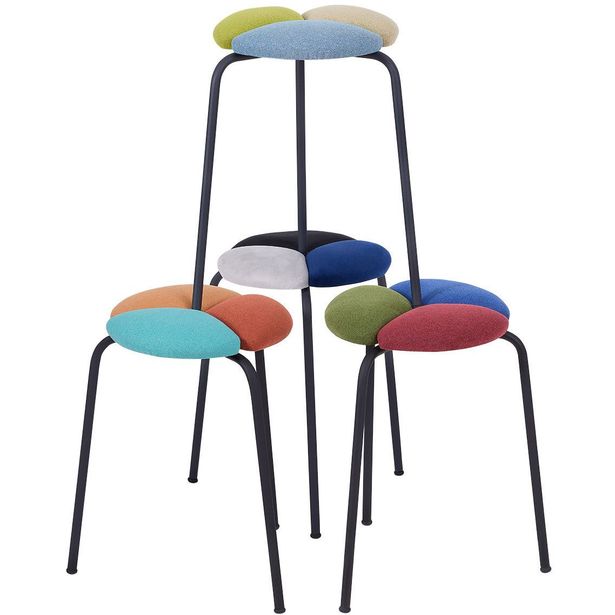 Jakkarasetti Linento Furniture Nika, 4kpl, monivärinen