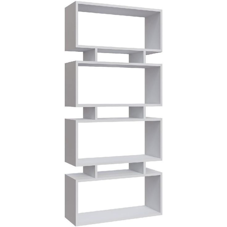 Kirjahylly Linento Furniture Langdon valkoinen