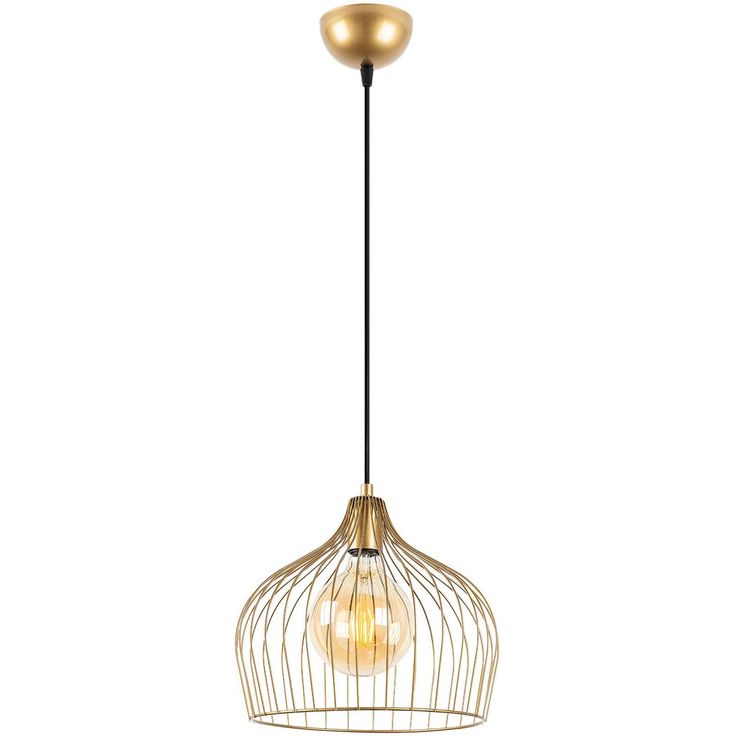 Riippuvalaisin Linento Lighting Bek, Ø30cm, säädettävä korkeus, kulta