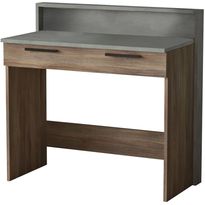 Työpöytä Linento Furniture HM7, ruskea/harmaa