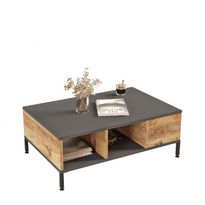 Sohvapöytä Linento Furniture RL2-AA Atlantic Pine/antrasiitti, Verkkokaupan poistotuote
