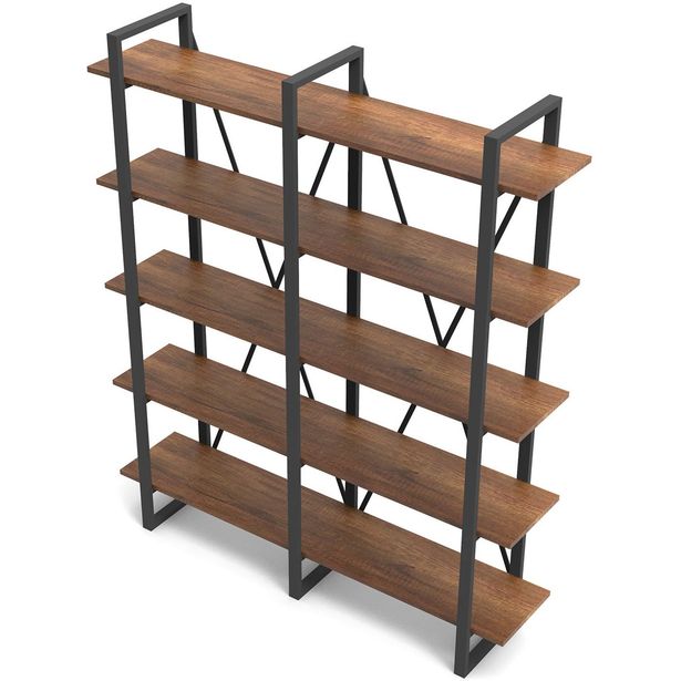 Kirjahylly Linento Furniture MN05, ruskea