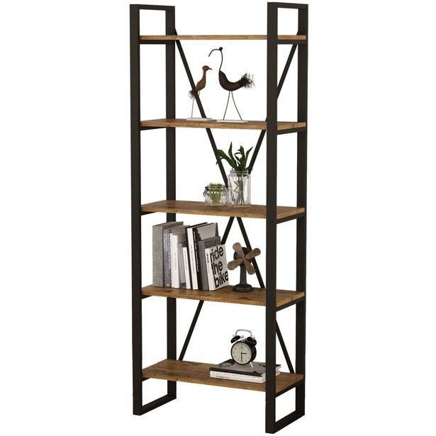 Kirjahylly Linento Furniture ML1, ruskea