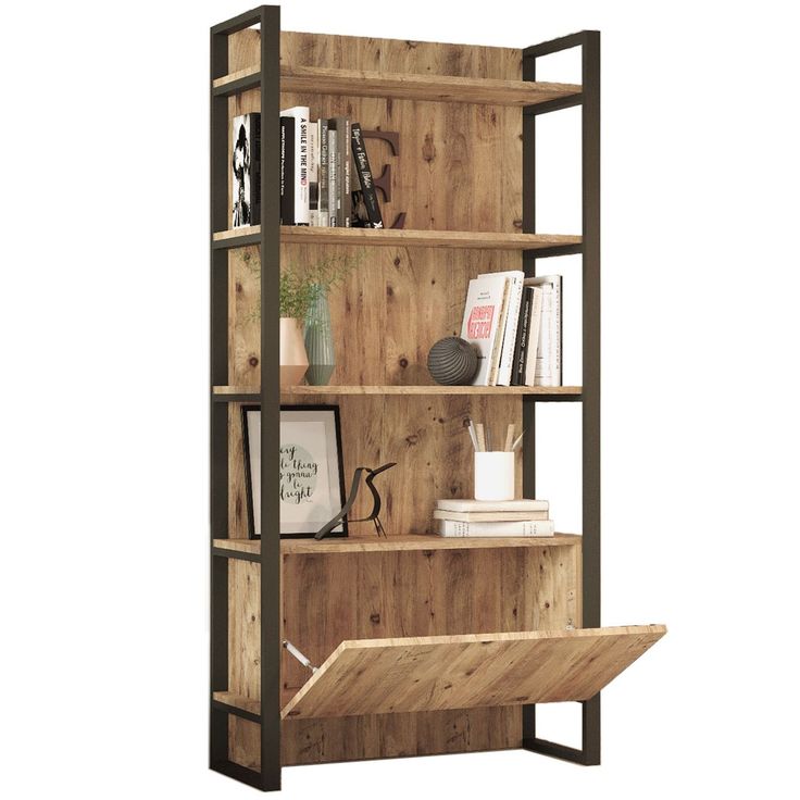 Kirjahylly Linento Furniture ML6, ruskea