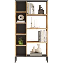 Kirjahylly Linento Furniture RL3-AA Atlantic Pine/antrasiitti