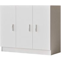 Matala kaappi Linento Furniture Vario E, valkoinen