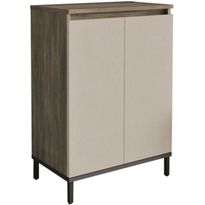 Sivukaappi Linento Furniture VE1, ruskea