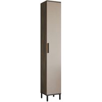 Kaappi Linento Furniture VE3, ruskea/harmaa