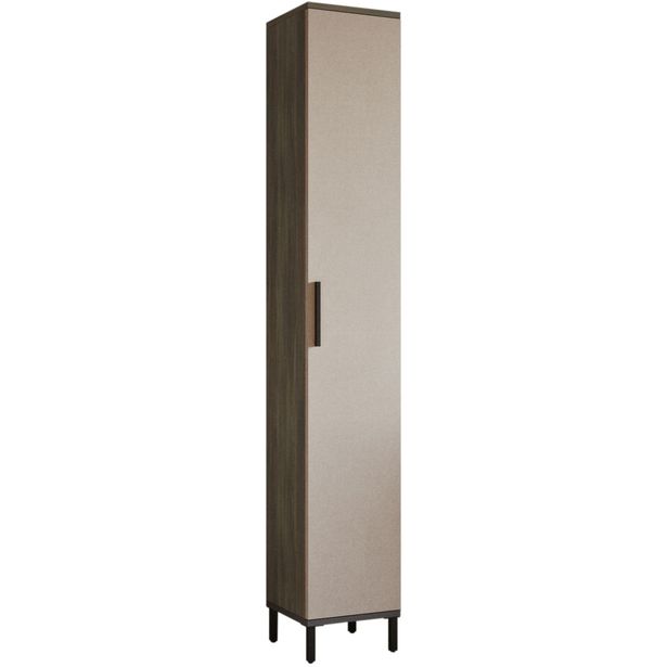 Kaappi Linento Furniture VE3, ruskea/harmaa